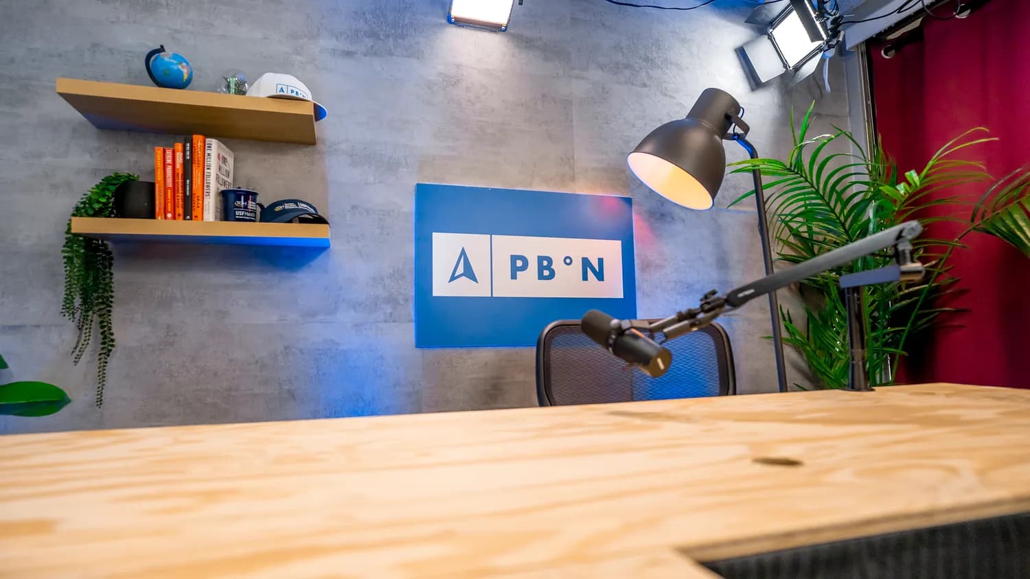 Palm Beach North podcast recording session