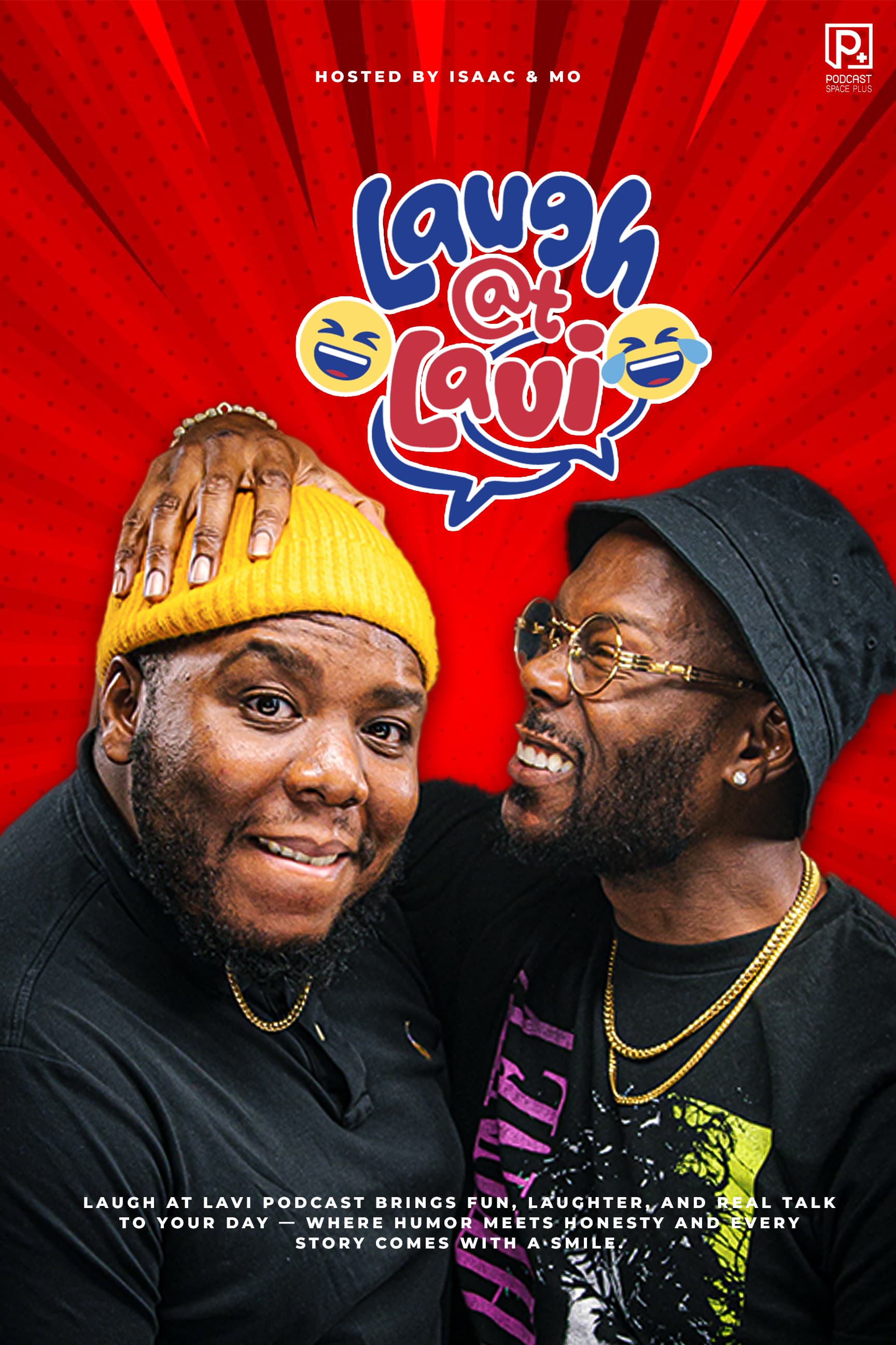 Laugh @ Lavi Podcast poster artwork