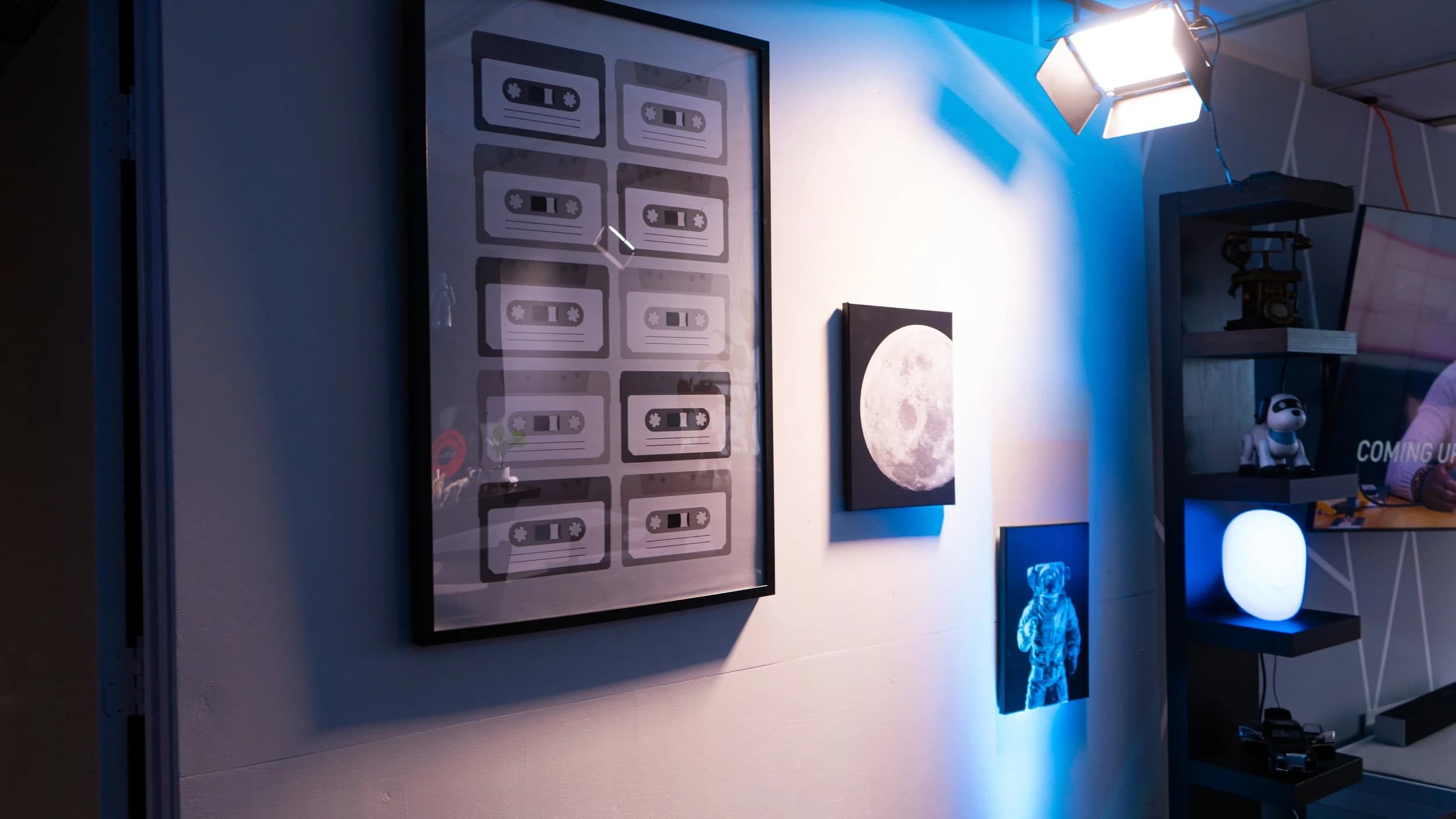 Podcast Space Plus studio production area